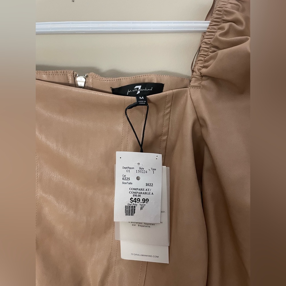 7 for all mankind pleather top